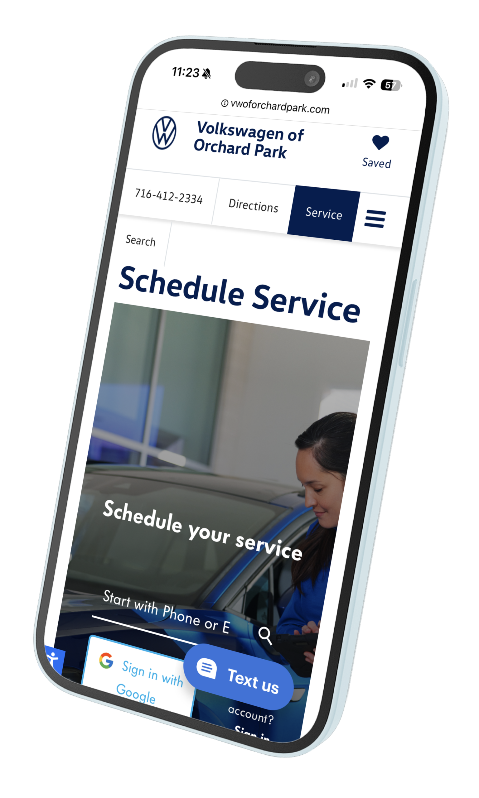 Visit VW of Orchard Park Service Center